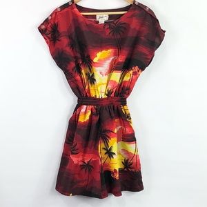 Vintage Helena’s Hawaii Floral Romper Shorts women’s size large
